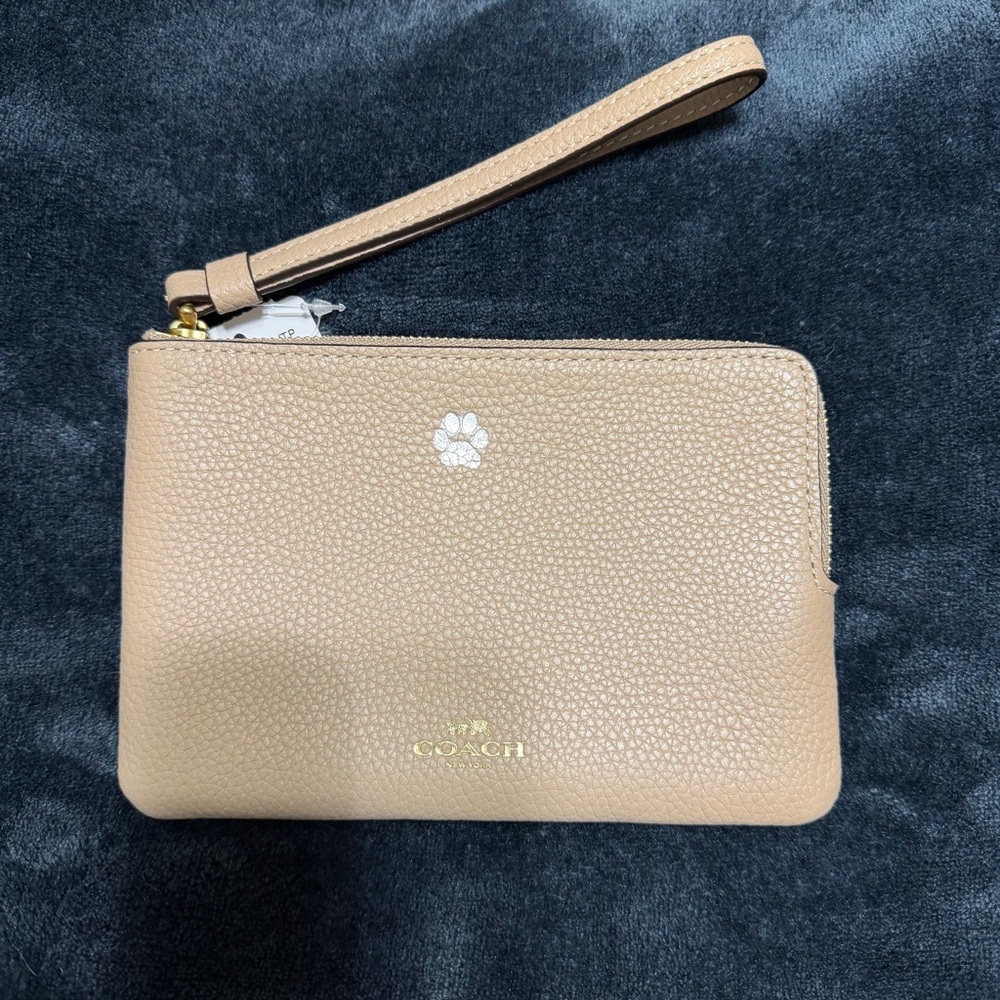 Coach Corner Zip Wristlet